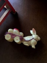 うさぎのお荷物　イースターエッグ　セルロイドトイ   A