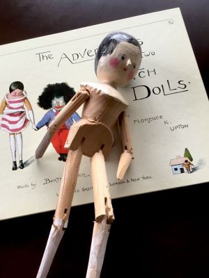 画像3: ペグドール　オランダ人形　人形の家　アンティーク  ウッデンドール