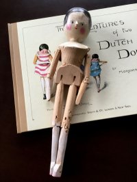 ペグドール　オランダ人形　人形の家　アンティーク  ウッデンドール