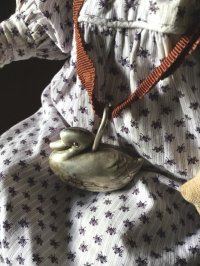 銀のラトル     鴨　アヒル  水鳥      シルバー９２５　