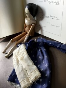 他の写真3: ペグドール　オランダ人形　２９ｃｍ      人形の家　アンティーク  ウッデンドール A