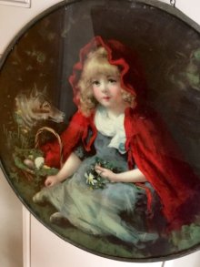 他の写真1: 赤ずきんちゃんと狼     壁飾り    ヴィクトリアン    ジャーマン アンティーク　　