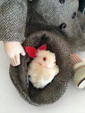 春待ち顔の兎さん　雪うさぎみたいなモコモコのホワイトラビット    白うさぎ