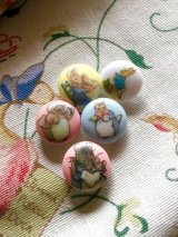 ピーターラビットと仲間たち　ボタン　１，８ｃｍ　PETER   RABBIT