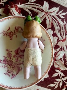 他の写真1: 緑のリボンの女の子ドール　ドイツ生まれのオールビスク 人形遊び ドールハウス ジャーマンアンティーク　ヘルトヴィヒ