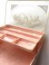画像2: ネコの模様のソーイングボックス　ベビーピンク　裁縫箱　 (2)