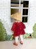 画像4: 赤いベルベットコートの女の子　ビスクドール　ジャーマンアンティーク　９ｃｍ