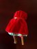 画像2:  リバティプリントを着ている赤頭巾ちゃん      英国　ハンドメイドドール　アンフラー  (2)