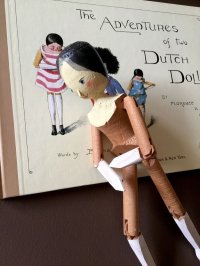ペグドール　オランダ人形     ２６ｃｍ　人形の家　アンティーク  ウッデンドール 