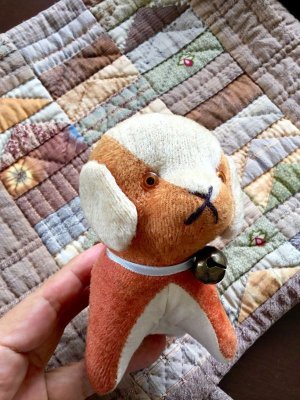 画像1: お里帰りの仔犬    ジャパンメイド    ヴィンテージ    おかえりワンコ