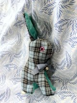 おしゃれうさぎさん　海を渡ったジャパンラビット　ブルー お里帰りのうさぎ