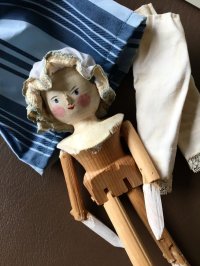 ペグドール　オランダ人形     ２７ｃｍ　人形の家　アンティーク  ウッデンドール 