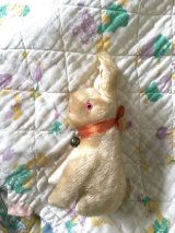 アイボリー　 おすわりうさぎ　ジャパンラビット　レトロなぬいぐるみ　