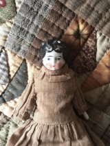 蒼い目のチャイナヘッドドール　１７，５ｃｍ　ジャーマンアンティーク　