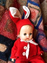 うさぎになりたかったベビーさん   　★ラビットスーツ　　ヴィンテージドール