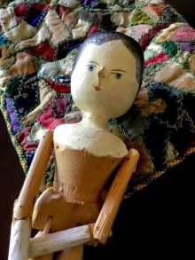 他の写真1: ペグドール　オランダ人形     ２8ｃｍ　人形の家　アンティーク  ウッデンドール 