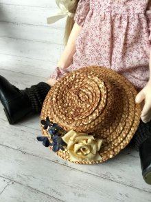 他の写真2: ストローハット    人形用    麦わら帽子帽子    スモールサイズ　