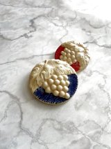 ひと房の葡萄     セルロイド     パフボタン  セット