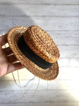 ストローハット　ドール・ベアサイズ    麦わら帽子  from LONDON