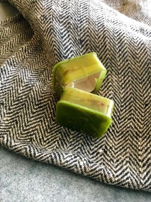 画像4: リングボックス　グリーンマーブルのセルロイド　指輪ケース　from  LONDON