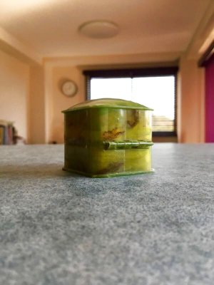 画像7: リングボックス　グリーンマーブルのセルロイド　指輪ケース　from  LONDON