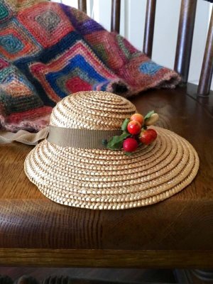 画像5: 麦わら帽子　★ドールサイズ　ハットドレス   ヴィンテージ