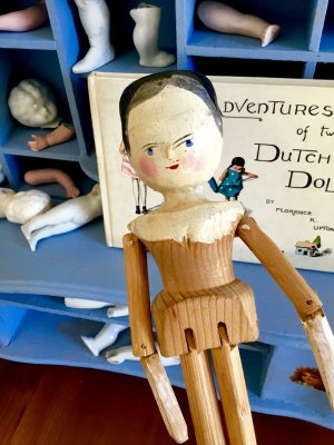 画像2:  ペグドール　オランダ人形　ウッデンドール　ジャーマンアンティーク　  