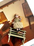 ブラウンシューズのミニチュアドール　４ｃｍ　オールビスク　HERTWIG　ドールハウス  A