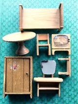 ドールハウス   家具セット   木製ファニチャー   C