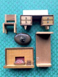ドールハウス　家具セット　木製ファニチャー A
