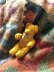 画像1: 蜂蜜色の熊　ポケットサイズのテディベア　１１ｃｍ (1)