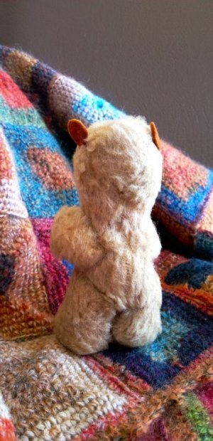 画像2: フエルト耳の小さなクマさん　ヴィンテージ　　１１ｃｍ　テディベア