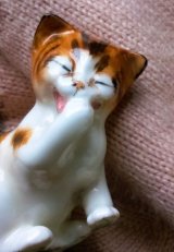 茶トラ猫さん　ORANGE TABBY  CAT   ミニチュア フィギア     　ロイヤルドルトン　