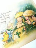 ローズオニール　キューピー　カード　雨の日