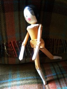 他の写真3: ペグドール　オランダ人形　２９ｃｍ 　　人形の家　アンティーク 　 ウッデンドール 