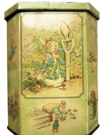 マクビティ　ビスケット　ピーターラビット　アンティーク缶　１９３９年　英国　
