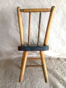 他の写真1: ドール用椅子　チェア　木製家具　アンティーク　
