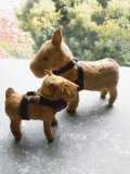 テリアの親子　アンティークドッグ