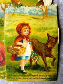 他の写真1: ヴィクトリアンクロモス　赤ずきんちゃんとオオカミ 　６枚セット　