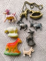 小さな動物　アソート　セット　チャーム　セルロイド