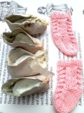 ドール用のレザーシューズ 　ミニチュア　靴＆ソックス