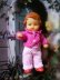 画像1: 可愛らしいニットの装い 　ミニチュアの女の子　 ラバー ドール   ARI　人形の家　　 (1)