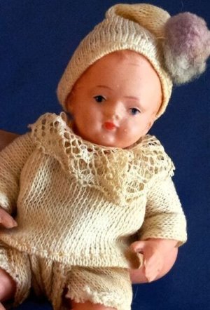 画像1: 落花生の赤ちゃん　青い目をしたセルロイドベビー　ピーナッツベビー　Minerva社　