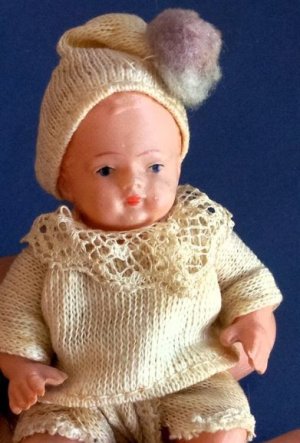 画像2: 落花生の赤ちゃん　青い目をしたセルロイドベビー　ピーナッツベビー　Minerva社　