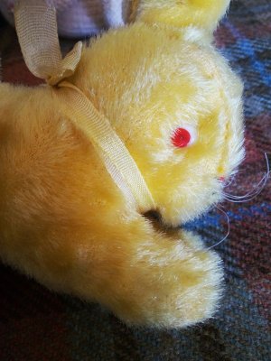 画像3: オムレツ色のうさぎ　ジャパンラビット　レトロなぬいぐるみ　１１ｃｍ　スモールサイズ