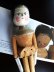 画像1: ペグドール　オランダ人形　２９ｃｍ 　人形の家　アンティーク 　ウッデンドール  (1)