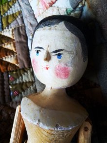 他の写真3: ペグドール　オランダ人形　２９ｃｍ 　人形の家　アンティーク 　ウッデンドール 