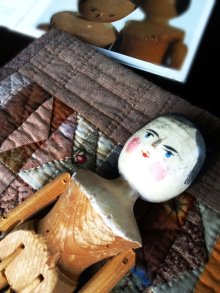 他の写真1: ペグドール　オランダ人形　２９ｃｍ 　人形の家　アンティーク 　ウッデンドール 