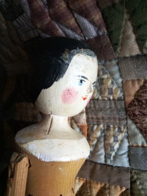 画像2: ペグドール　オランダ人形　２９ｃｍ 　人形の家　アンティーク 　ウッデンドール 