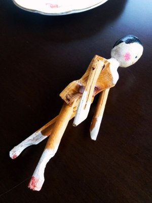 画像3: 小さなペグドール　オランダ人形　人形の家　アンティーク 　１１ｃｍ　ウッデンドール 